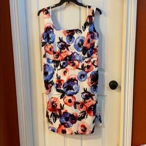 Luxe by Carman Marc Valvo 20W Floral A-line Dress